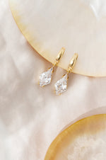 Ballinger Shine Bright Rhombus Drop Earrings Gold