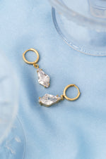 Ballinger Shine Bright Rhombus Drop Earrings Gold