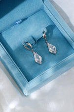 Ballinger Shine Bright Rhombus Drop Earrings Silver