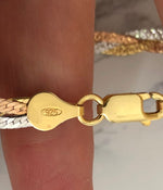 Italian Silver Braided Bangles