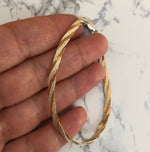 Italian Silver Braided Bangles