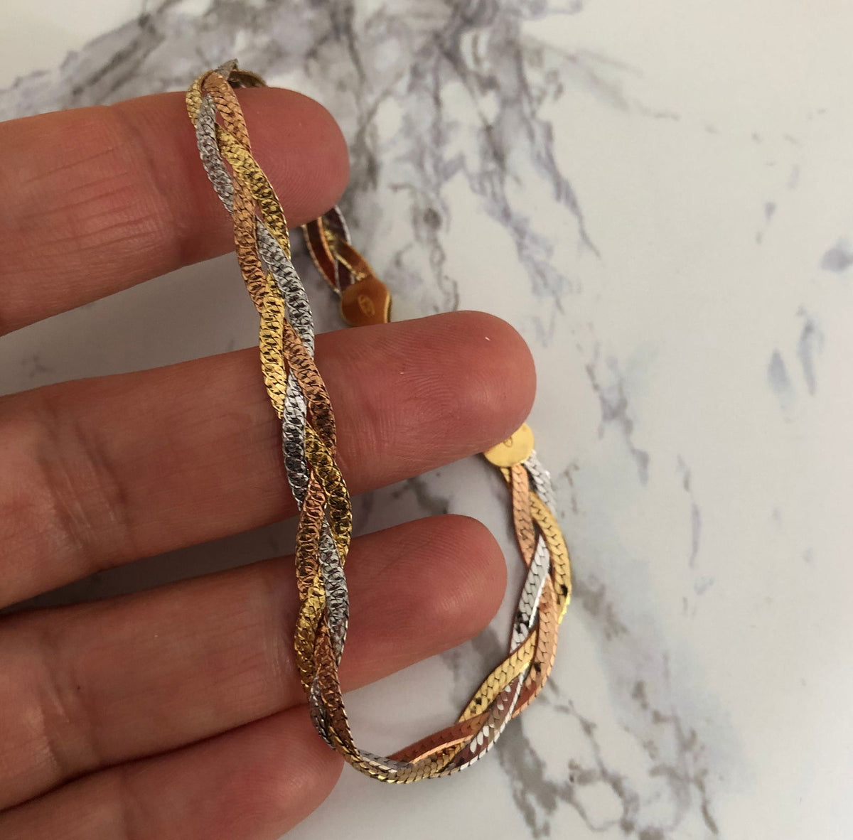 Italian Silver Braided Bangles