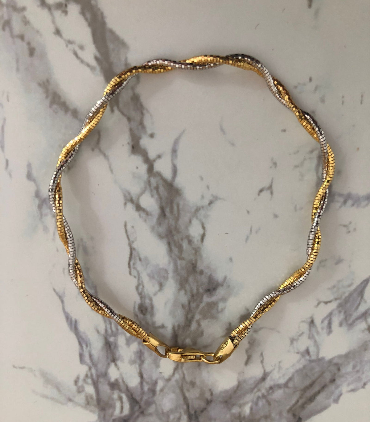 Italian Silver Braided Bangles
