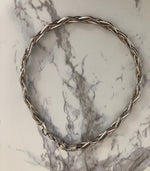 Italian Silver Braided Bangles