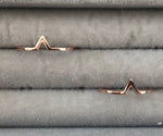Silver Rings without Stones N rose gold
