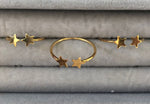 Silver Rings without Stones Adjustable yellow gold
