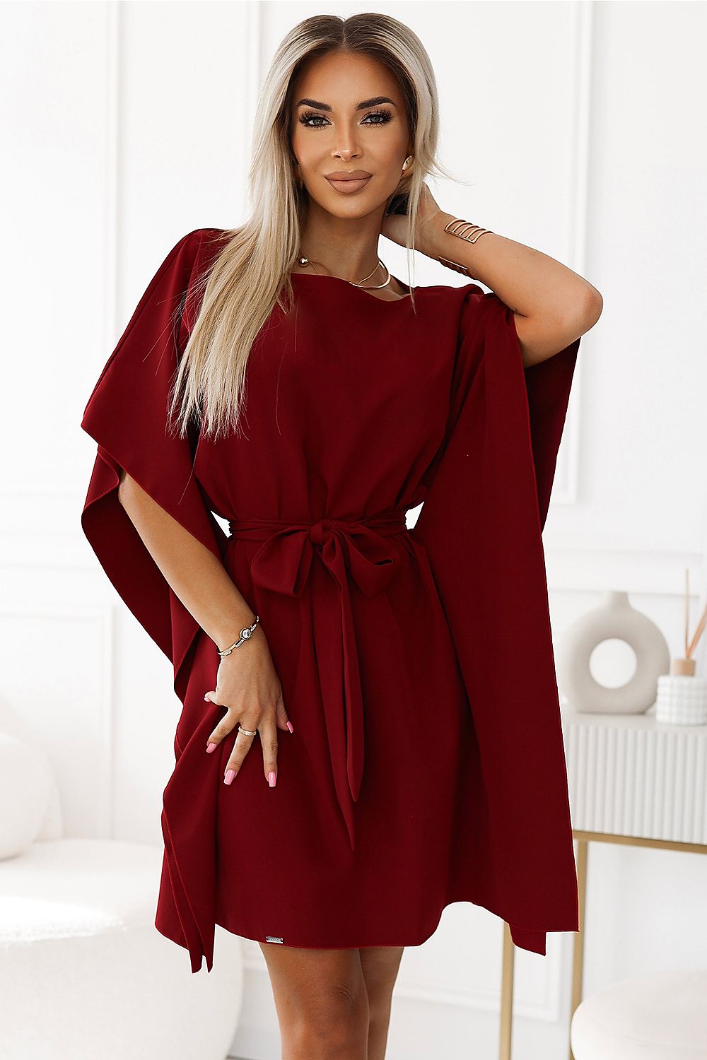 Numoco Sofia Butterfly Day Dress Red Shade 3