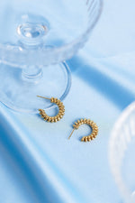Ballinger Spiral 18k Gold Plated Hoop Earrings