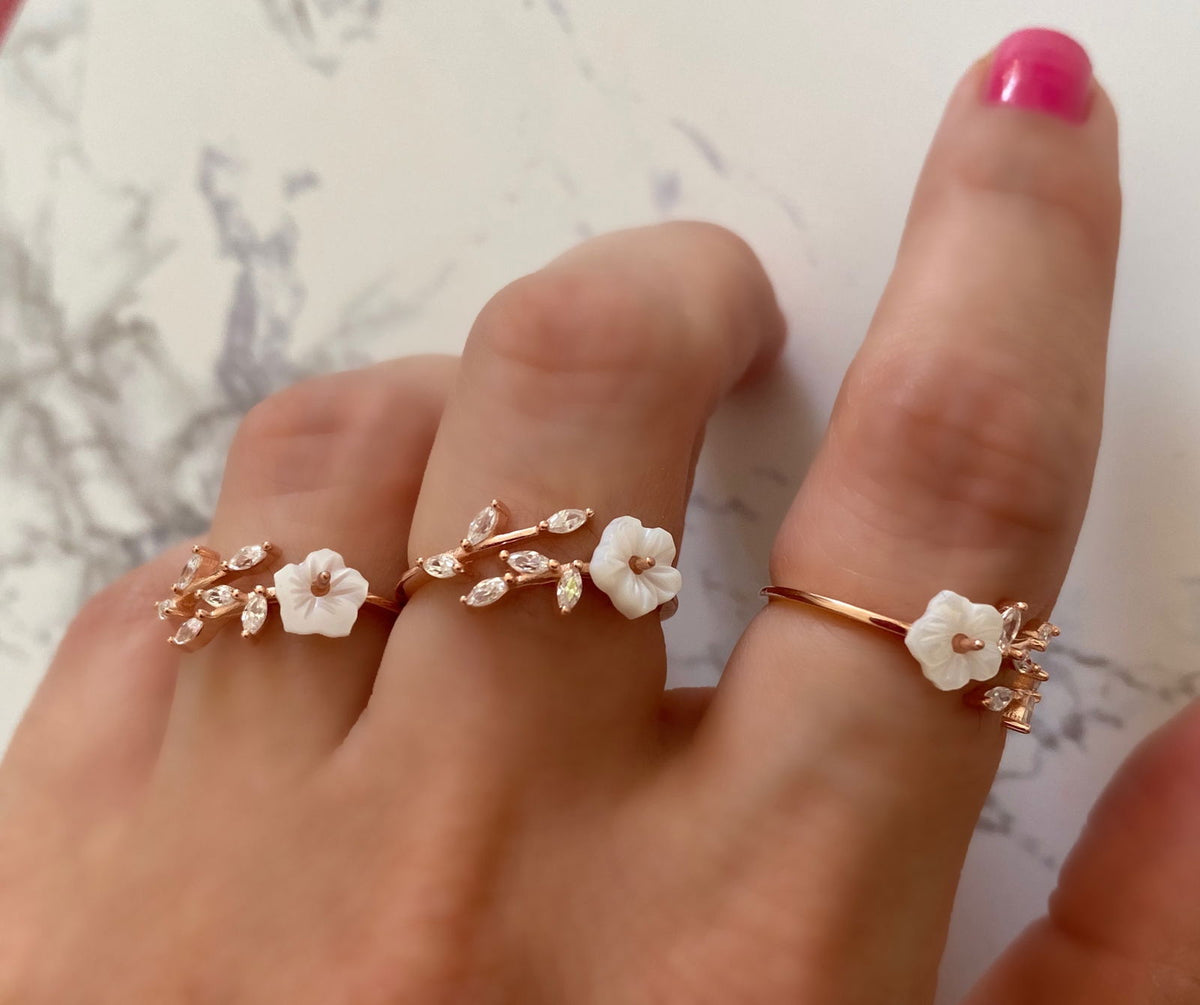 Spring Flowers - Rings with Single Flower