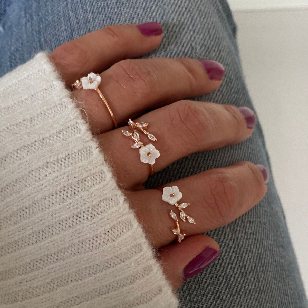 Spring Flowers - Rings with Single Flower