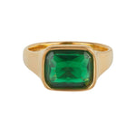 Ballinger Square Gold & Green Cocktail Ring