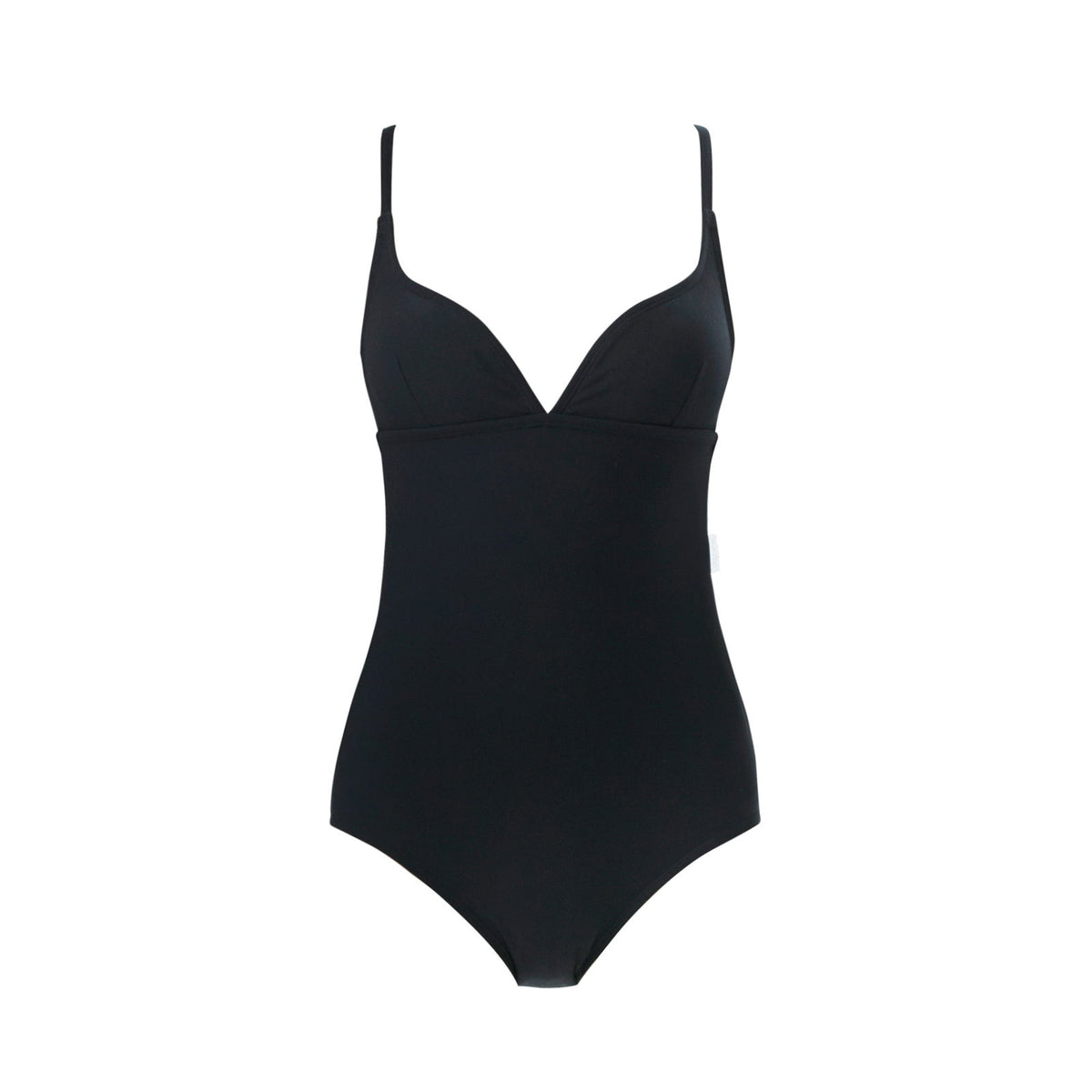 Qua Vino Street Odette Heart Neck Black Swimsuit