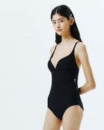 Qua Vino Street Odette Heart Neck Black Swimsuit