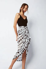 Shinjuku Lanes Tokyo Bamboo Sarong & Scarf Monochrome