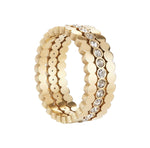 Ballinger Triple Stacking Gold Ring Set