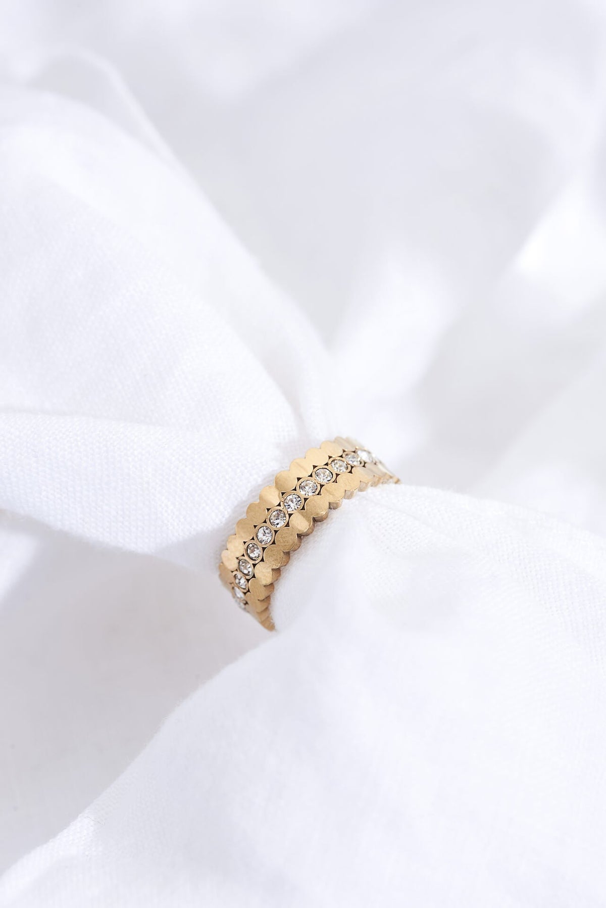 Ballinger Triple Stacking Gold Ring Set