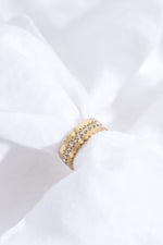 Ballinger Triple Stacking Gold Ring Set