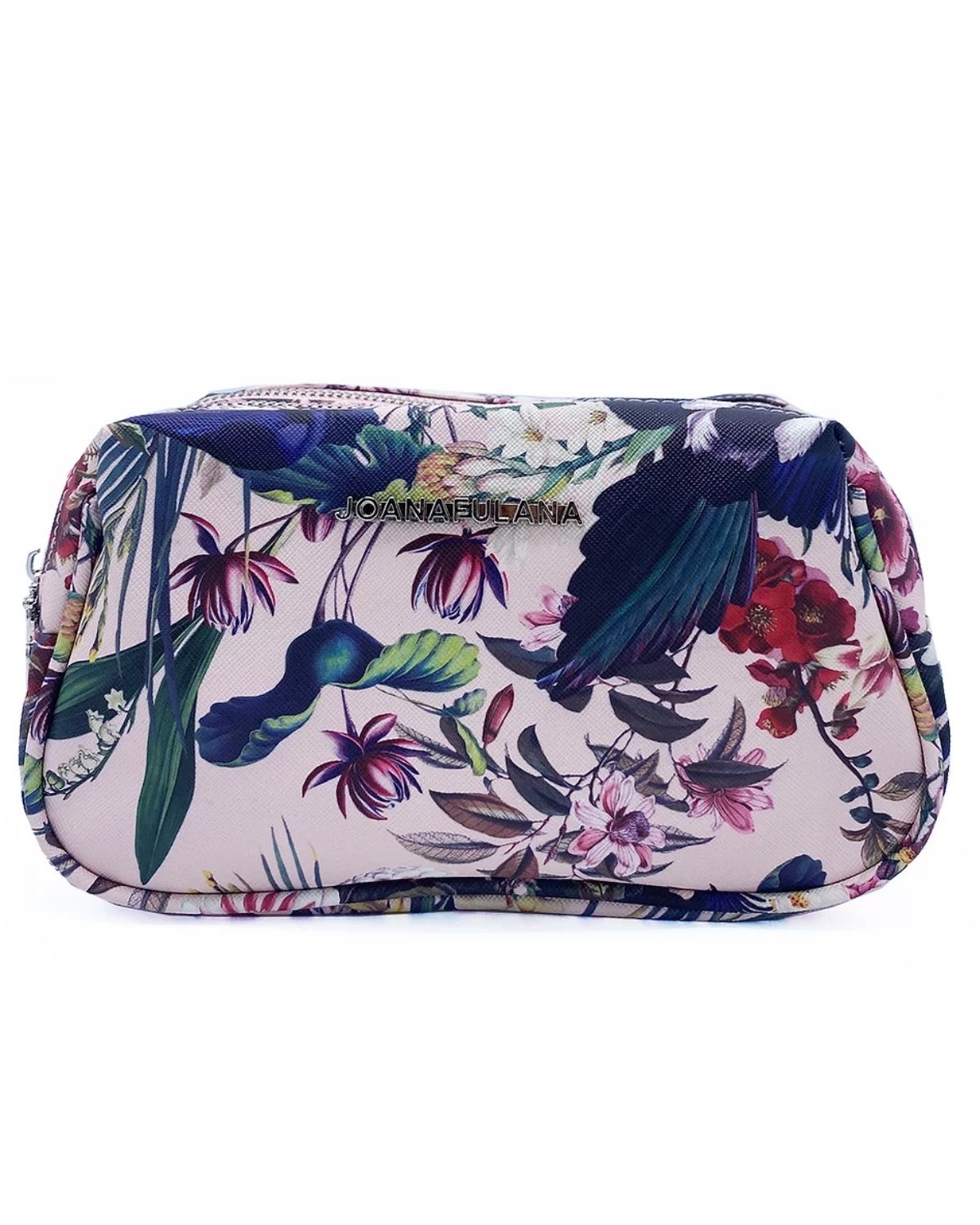 Joana Fulana Vegan Leather Wash Bag Pink Butterfly