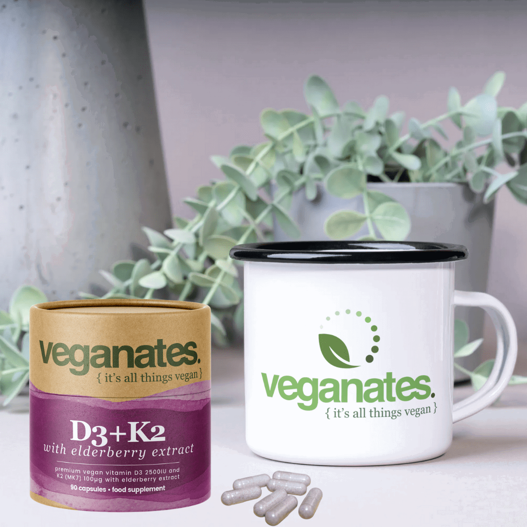 Vegan Vitamin D3 2500IU & K2 MK7 100µg With Elderberry Extract