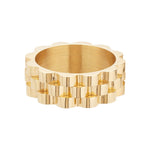 Ballinger Vintage Watch Strap Gold Ring