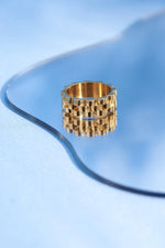 Ballinger Vintage Watch Strap Gold Ring