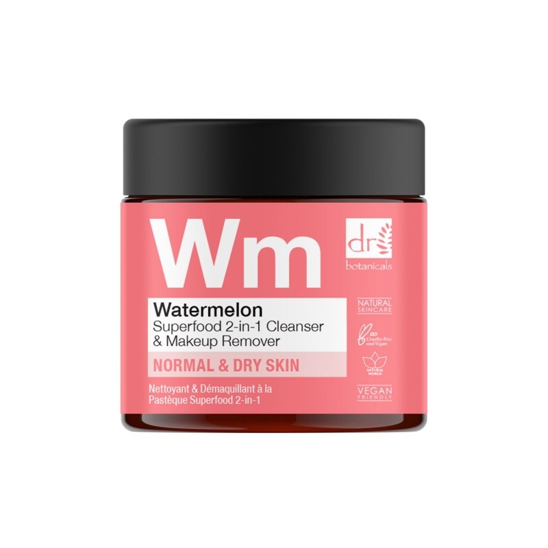 Dr Botanicals Watermelon Superfood 2-In-1 Cleanser & Makeup Remover 60ml