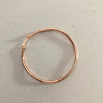 Wavy Hoops Rose Gold Plated Silver