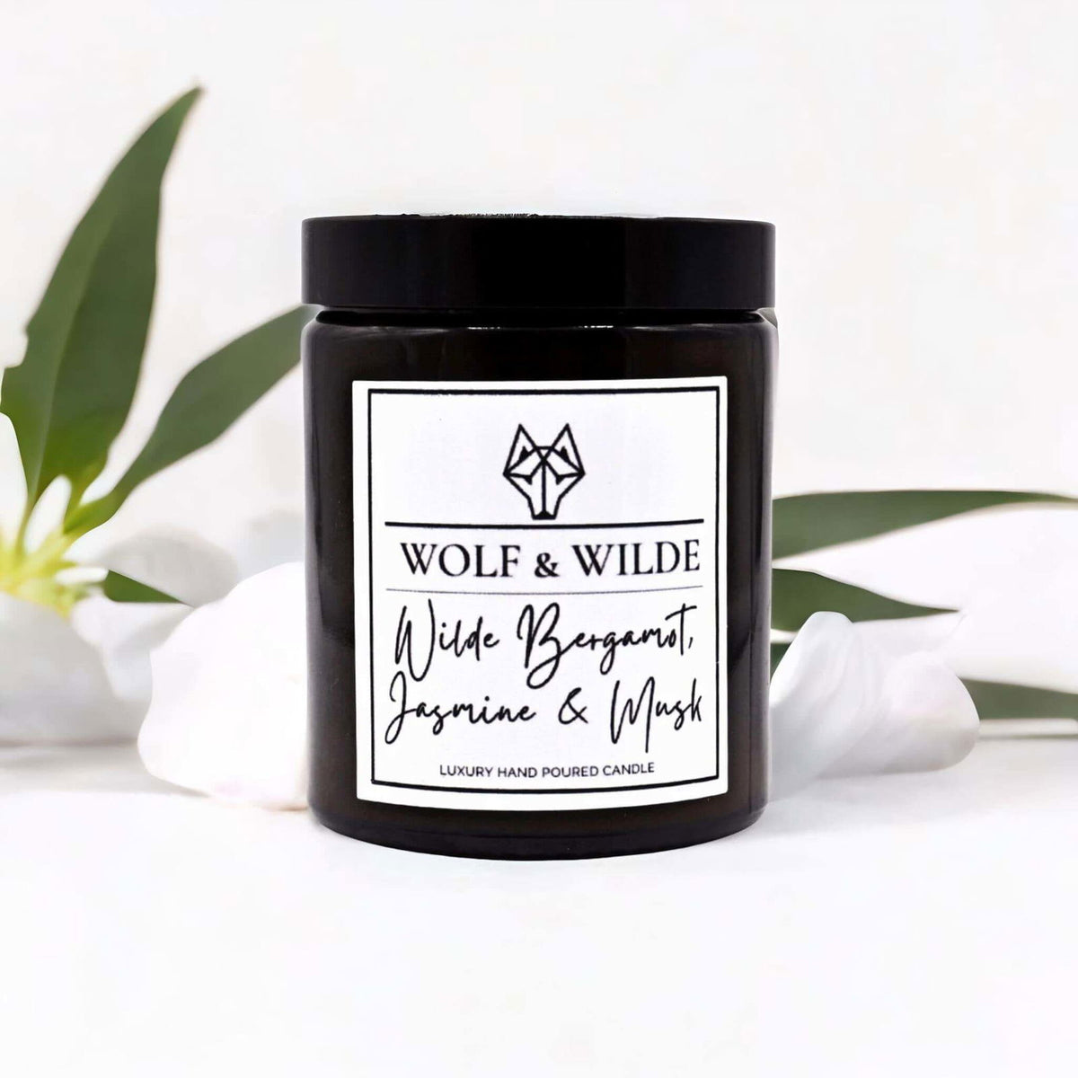 Wolf & Wilde Bergamot, Jasmine & Musk Luxury Aromatherapy Scented Candle
