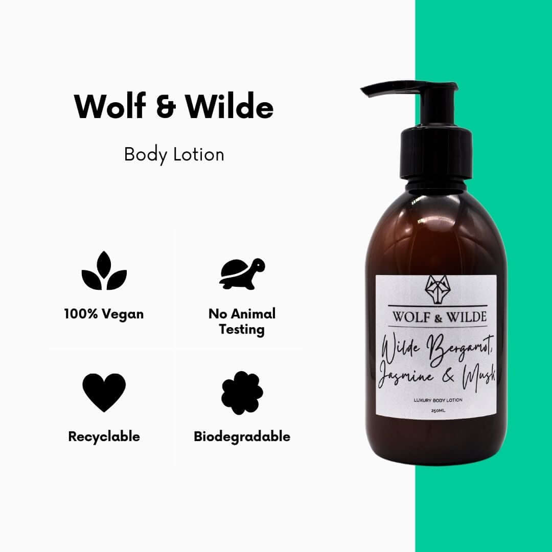Wilde Bergamot, Jasmine & Musk Luxury Body Lotion 250ML