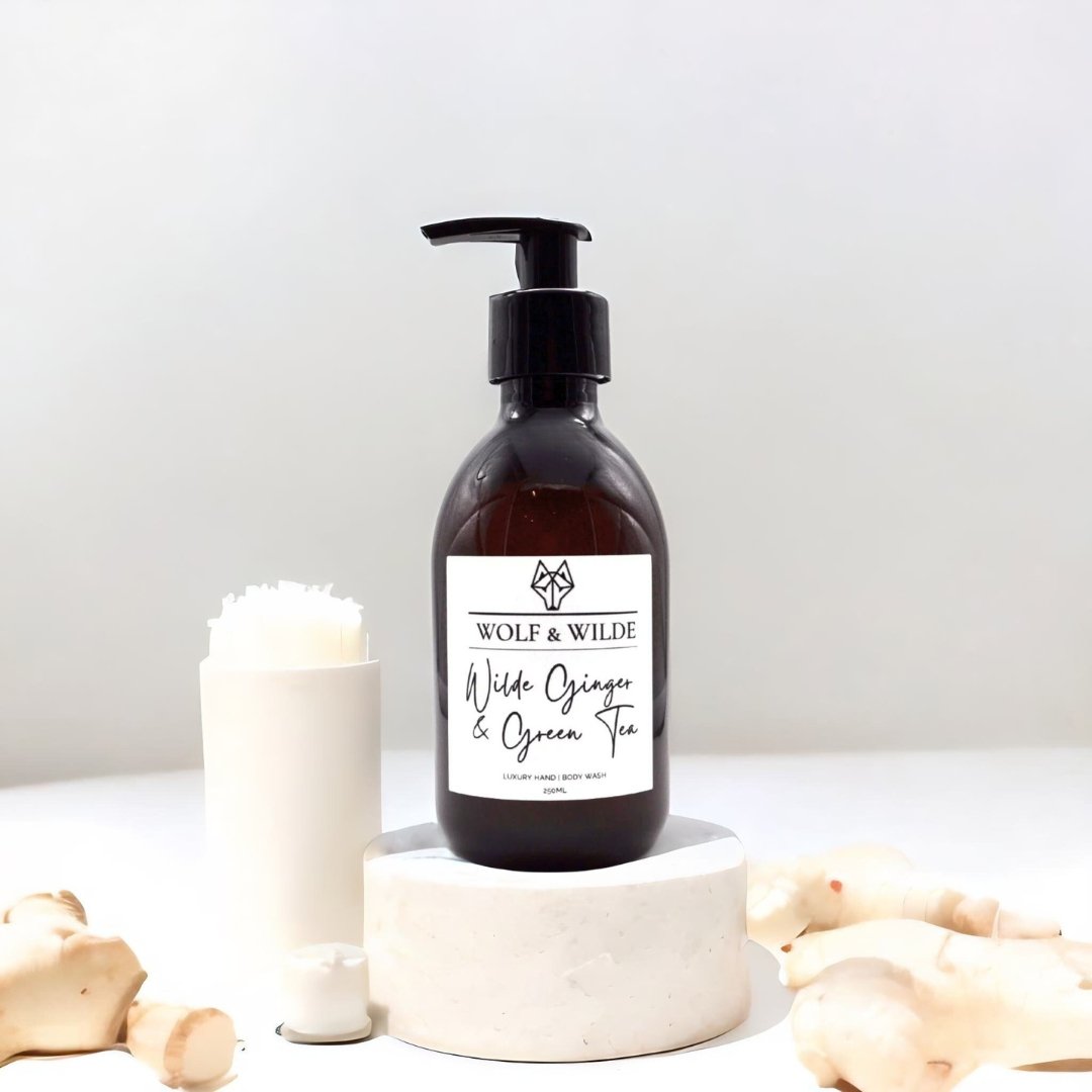 Wilde Ginger & Green Tea Luxury 2 In 1 Liquid Soap - Hand & Body Wash 250ml