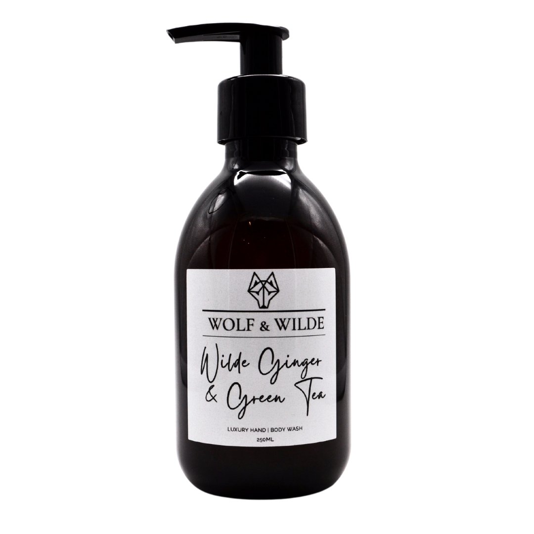 Wilde Ginger & Green Tea Luxury 2 In 1 Liquid Soap - Hand & Body Wash 250ml
