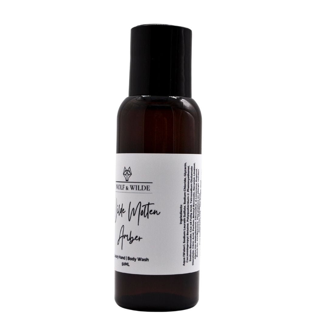 Wilde Molten Amber Travel Size Luxury Hand & Body Wash 50ml