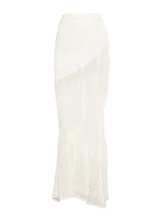Women's Knitted Long Sleeve Boho Maxi Skirt Co-ord Set