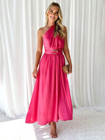 Women's One Shoulder Slim Waist Strapless Backless Belted Dress | 10 Designs