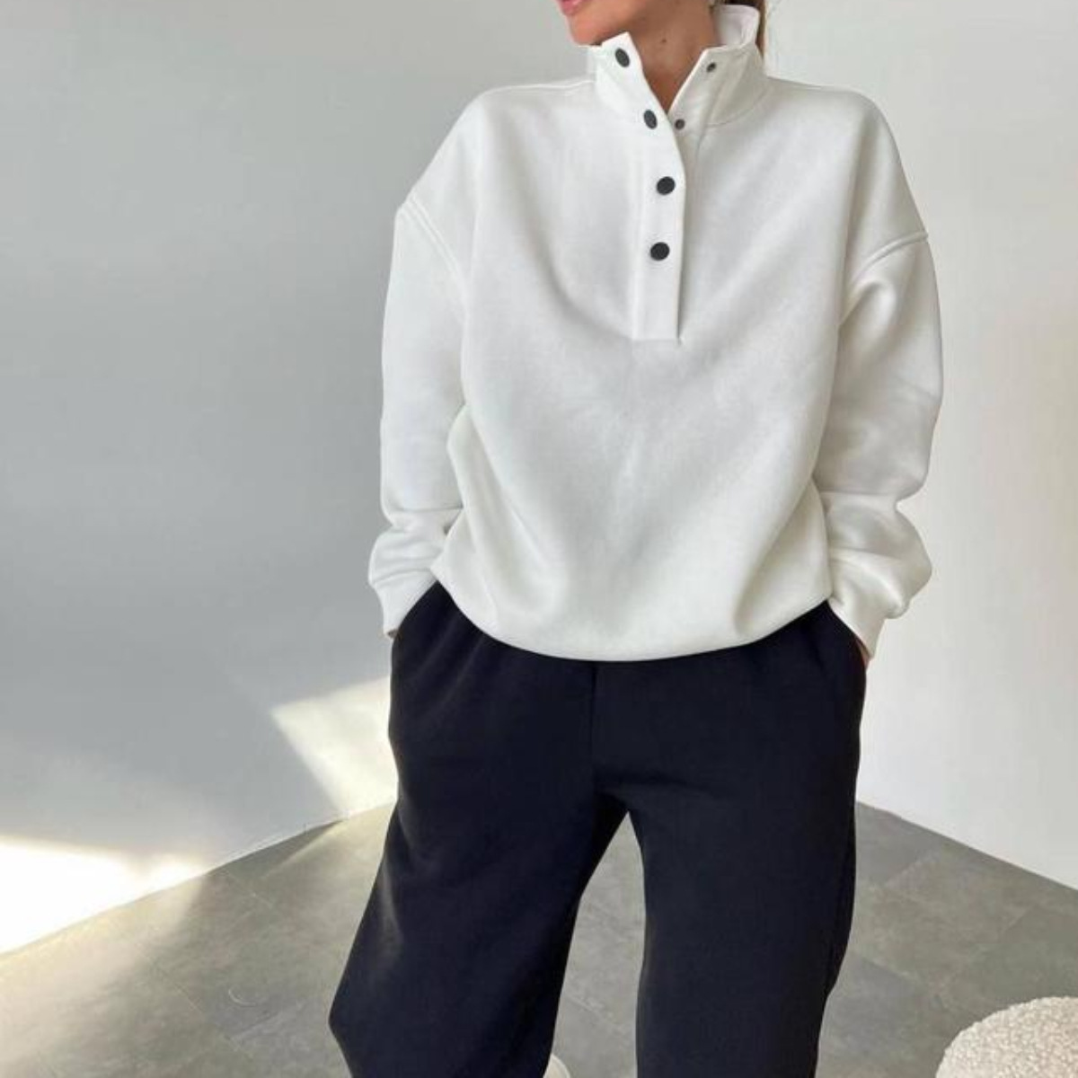 Women’s Oversized Casual Hoodie and Long Pant Tracksuit Set