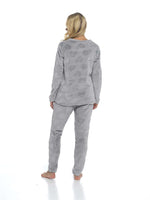 Daisy Dreamer Women's Super Soft Heart Teddy Fleece Warm Cosy Pyjamas