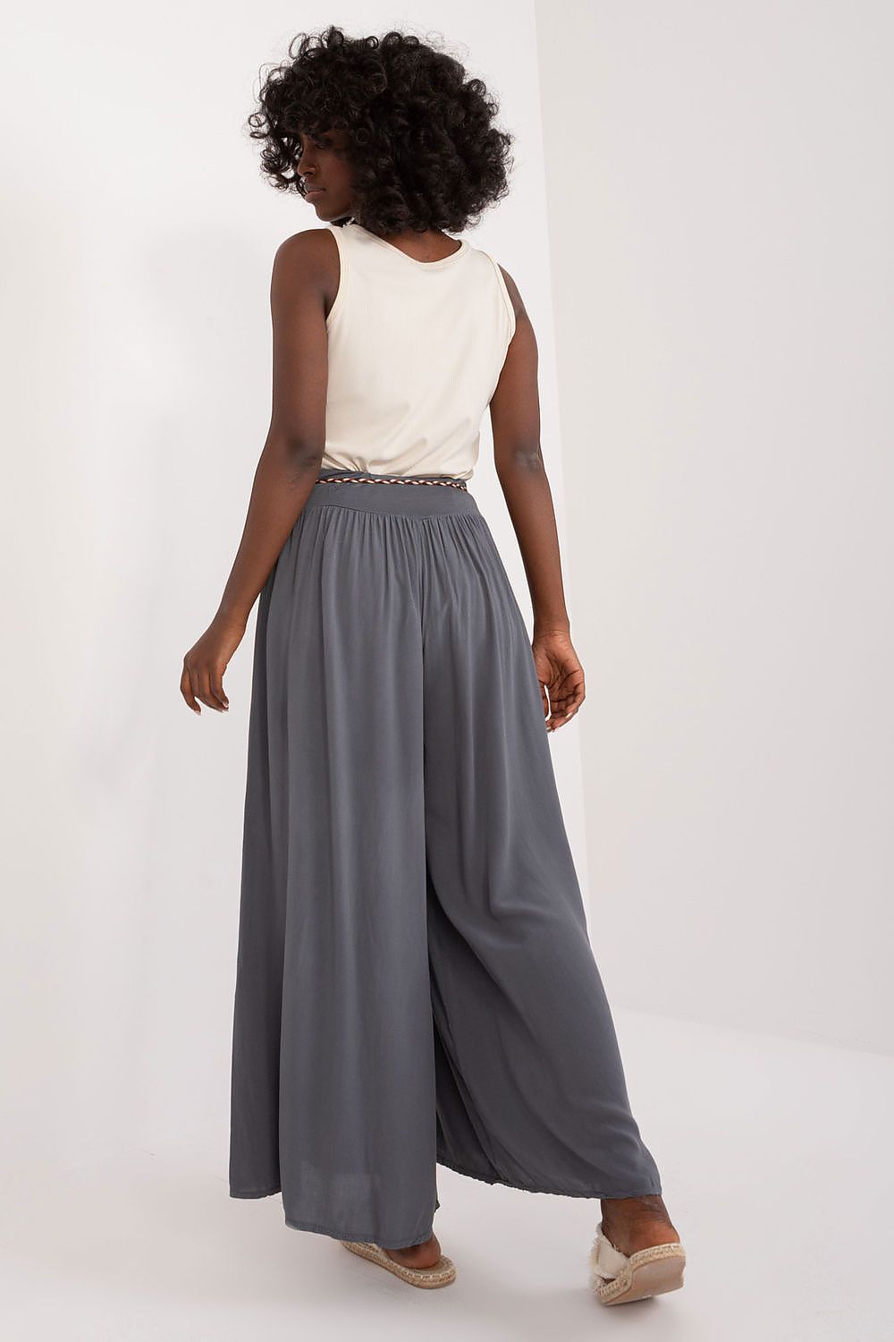 Och Bella Women’s High Waisted Wide Leg Trousers