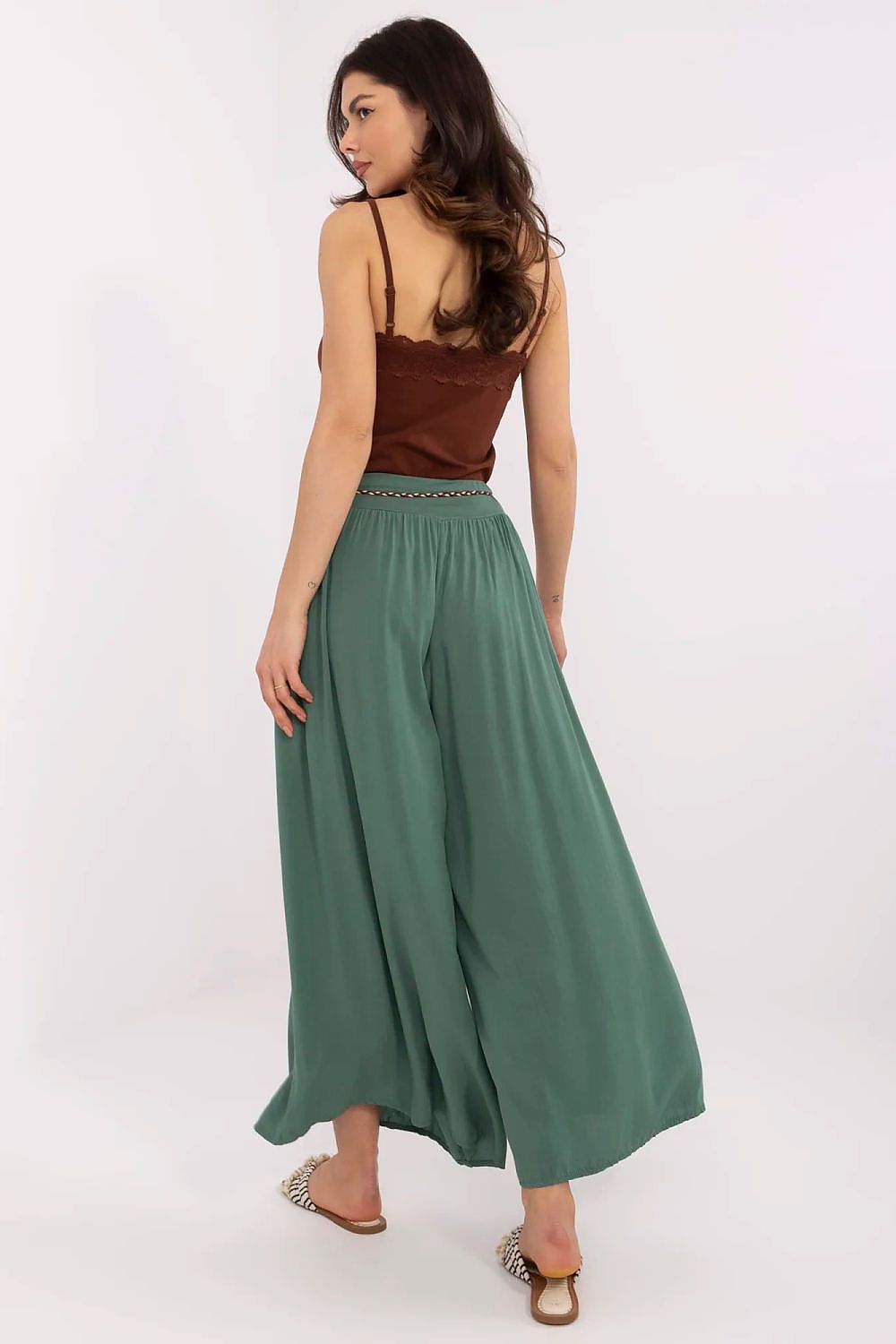 Och Bella Women’s High Waisted Wide Leg Trousers