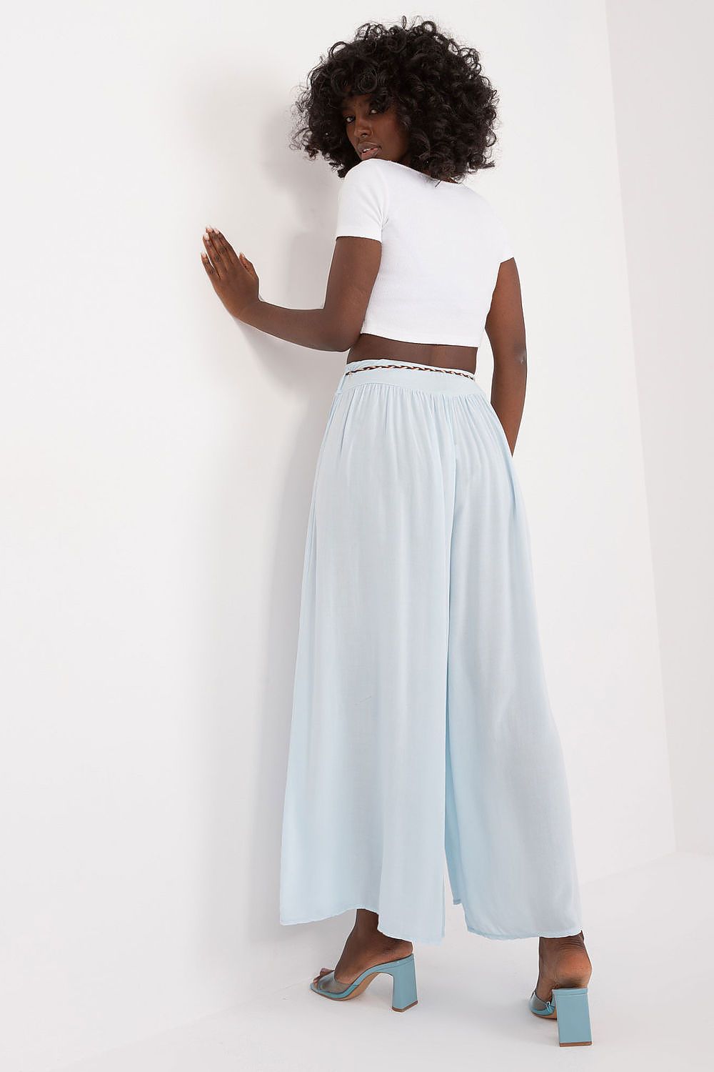 Och Bella Women’s High Waisted Wide Leg Trousers