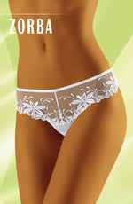 Wolbar Zorba Embroidered Thong White